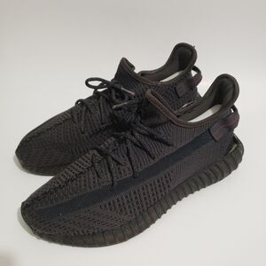 Yeezy Adidas Boost 350 V2 Low Top Black Non-reflective Lace Up Fu9006 Size 11